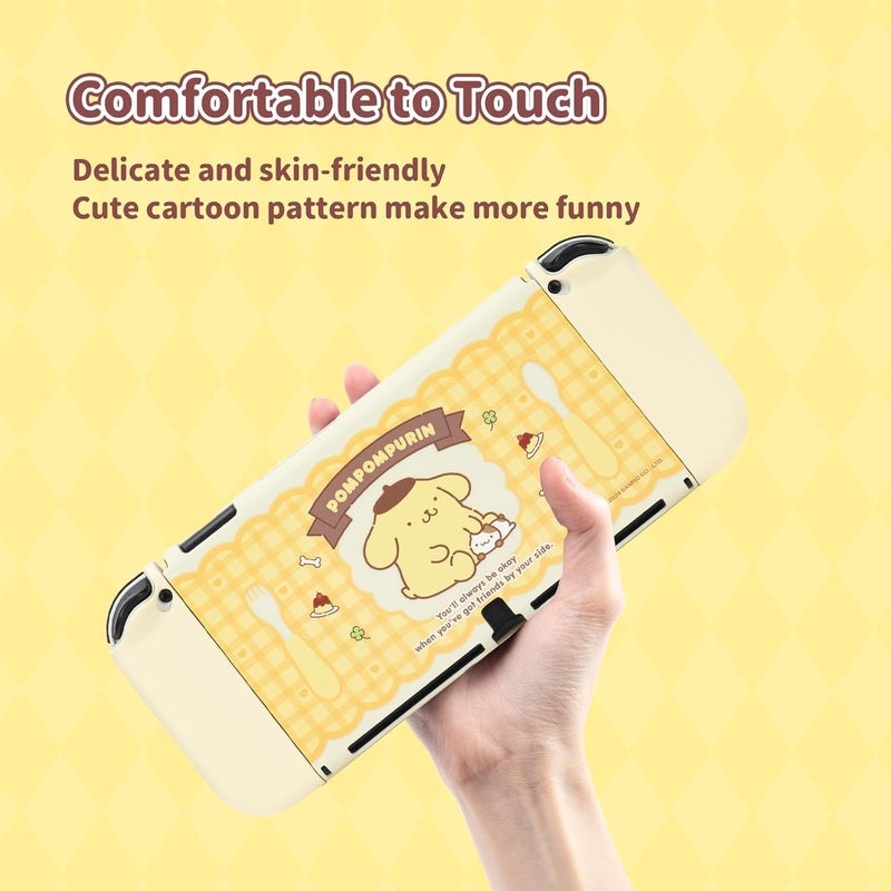 Kuitmor Protective Shell for Switch OLED,Slim Cover Case Compatible with Switch OLED,Anti-Scratch and Shock-Absorption Design Joystick Cover Skins - Dog - Image 4